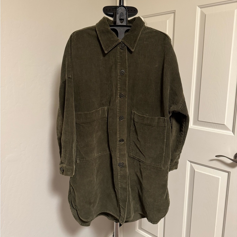 Zara Corduroy Overcoat